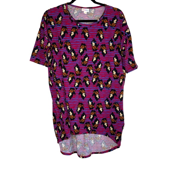 LuLaRoe Women's Lion King Scar Disney Irma Tunic Top Shirt - Size XXS - Picture 1 of 3
